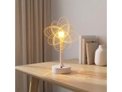 Abajur e Luz Noturna em Formato de Flor, Acrílico. Estilo G CZHHMART