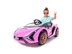 El coche eléctrico más chulo para los más pequeños: ¡Lamborghini Sian 12v! Pink Ataa