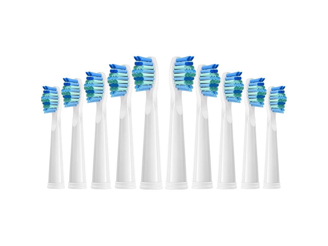 5 Cabezales Para Cepillo De Dientes Eléctrico, Cerdas Moderadamente Suaves (blanco), Compatibles Con Varias Marcas.