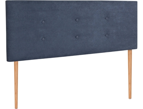 Cabecero DHOME con Patas (Azul - Tela - 160 x 5 x 105 cm)