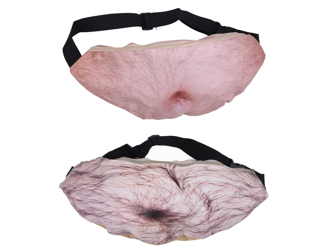 Ats-2pcs Barrigón Falso 3d Bolsos Cintura Para Regalos De Navidad