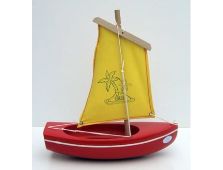 Barco TIROT (Madera - Rojo - 22 cm)