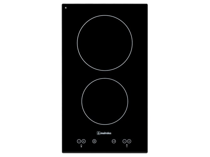 Placa de Vitrocerámica MEIRELES MV 1312 (Eléctrica - 30 cm - Negro)