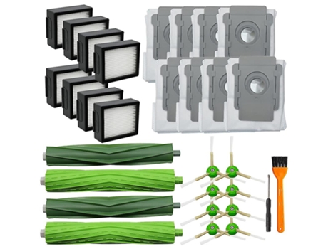 Filtros de escovas laterais de escova de rolo para irobot roomba i7 i7+ i3 e5 e6