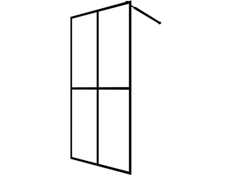 Cabina de Ducha VIDAxL Vidrio Templado Esmerilado 140x195 cm