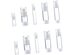 Juego De 10 Botellas De Plástico De Viaje Para Cosméticos, Lociones Y Dispensadores De Spray, Perfecto