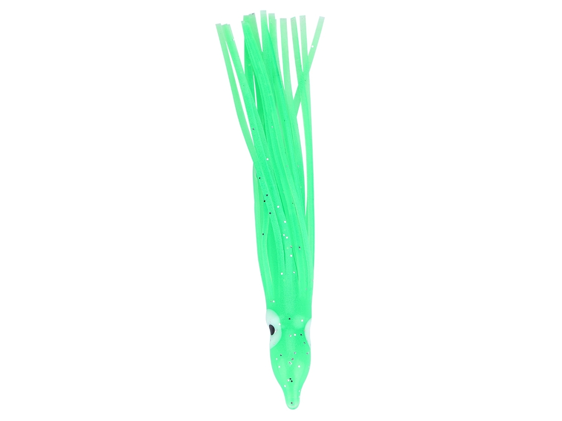 10 Mini Señuelos De Pesca Luminosos Verdes Con Forma De Pulpo Para Accesorios De Pesca