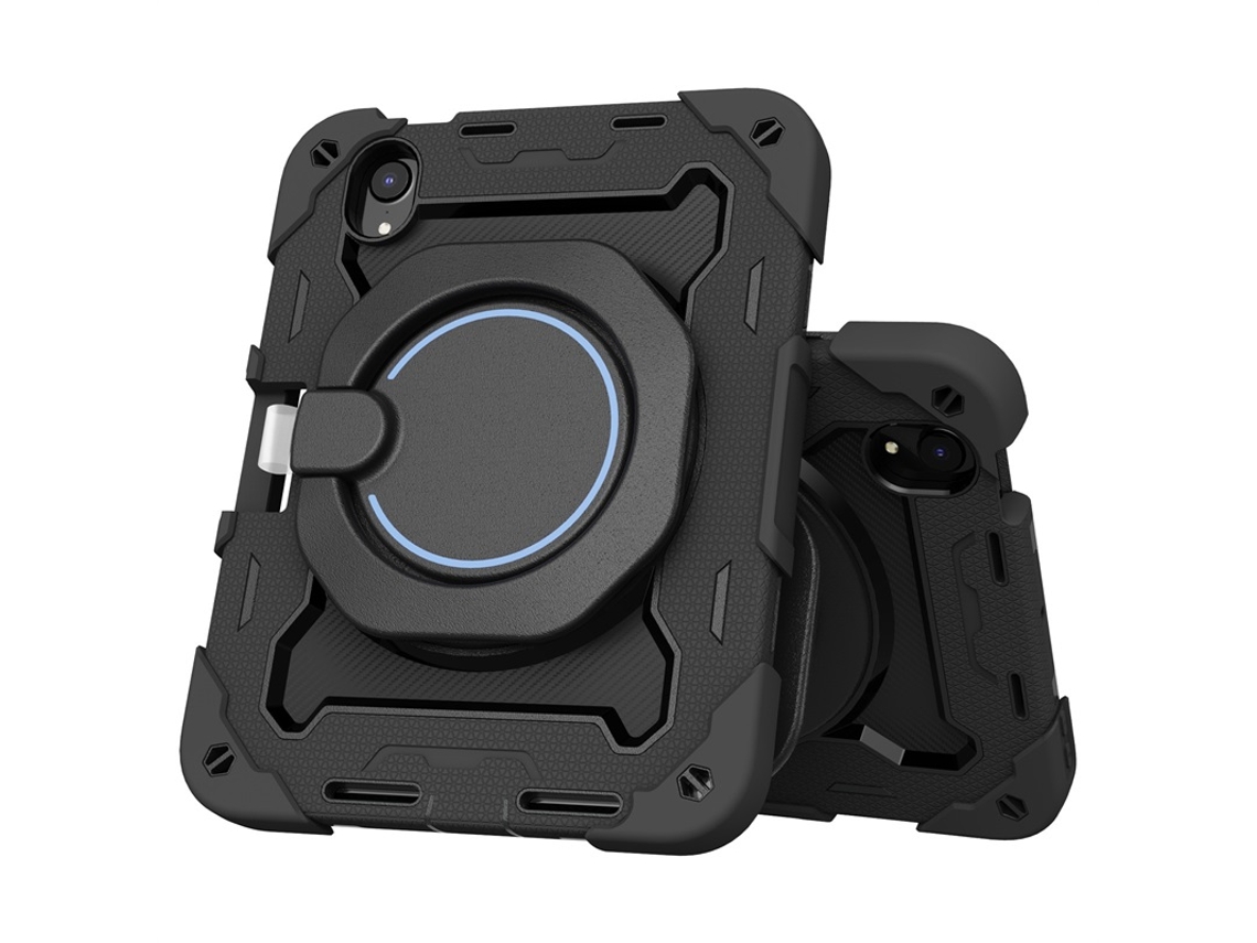 Funda de silicona para tableta iOS Mini6 (estructura multicapa, soporte de 360 grados)
