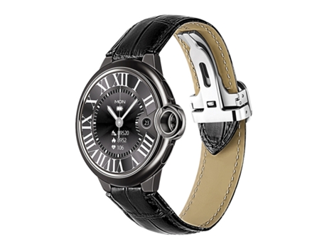 Smartwatch, pantalla grande de alta definición de 1,32 pulgadas, resistente al agua IP67, negro CHRONUS