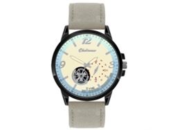 Reloj De Pulsera Sencillo E Informal De Piel Sintética Para Hombre, Color Gris Hematita.