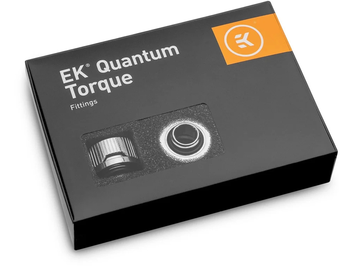 Conector HDC Quantum Torque EKWB de 16 mm, níquel, paquete de 6