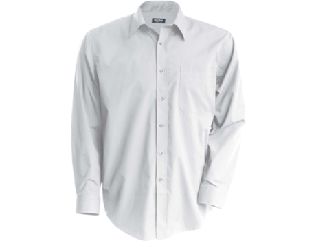 Camisa KARIBAN Hombre (S - Blanco)