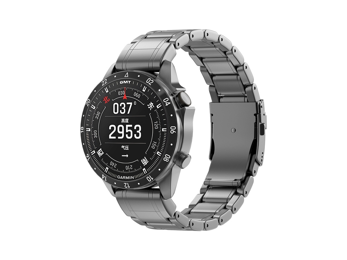 Correa de reloj de titanio de 22 mm para Garmin Fenix 8/7 gris inf