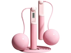 Cuerda De Saltar Inteligente Con Peso Para Hombres Y Mujeres, 3 Modos, Pantalla Digital, Contador Lcd (rosa)