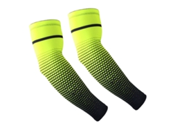 2026-manga Compresión Deportiva Unisex De Seda De Hielo Ligera Transpirable Para Ciclismo Protección Solar Verde Fluorescente M