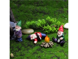 Estatua decorativa de resina de enano para jardín, gnomo borracho, mini