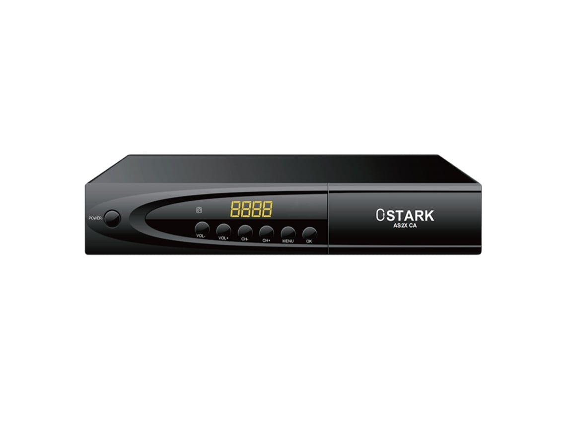 Receptor de Satélite de Tv Digital OSTARK As2X Decodificador com Porta  Scart Dolby Stalker