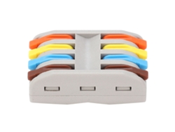 Yncm2026-5pcs Conector Terminal Spl Rápido Cable Duro Flexible Bloque Pinza Alambre Multicolor Spl-4