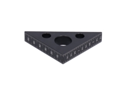Regla Triangular De 45 Grados, Aluminio, 15 Mm De Espesor, Herramienta De Medición Para Carpintería.
