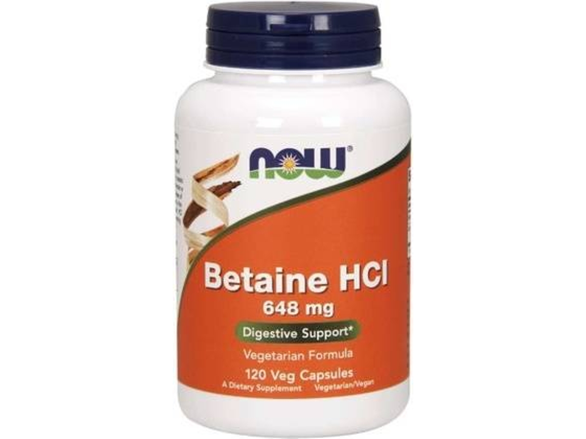 Complemento Alimentar NOW Betaína (120 cápsulas vegetais)