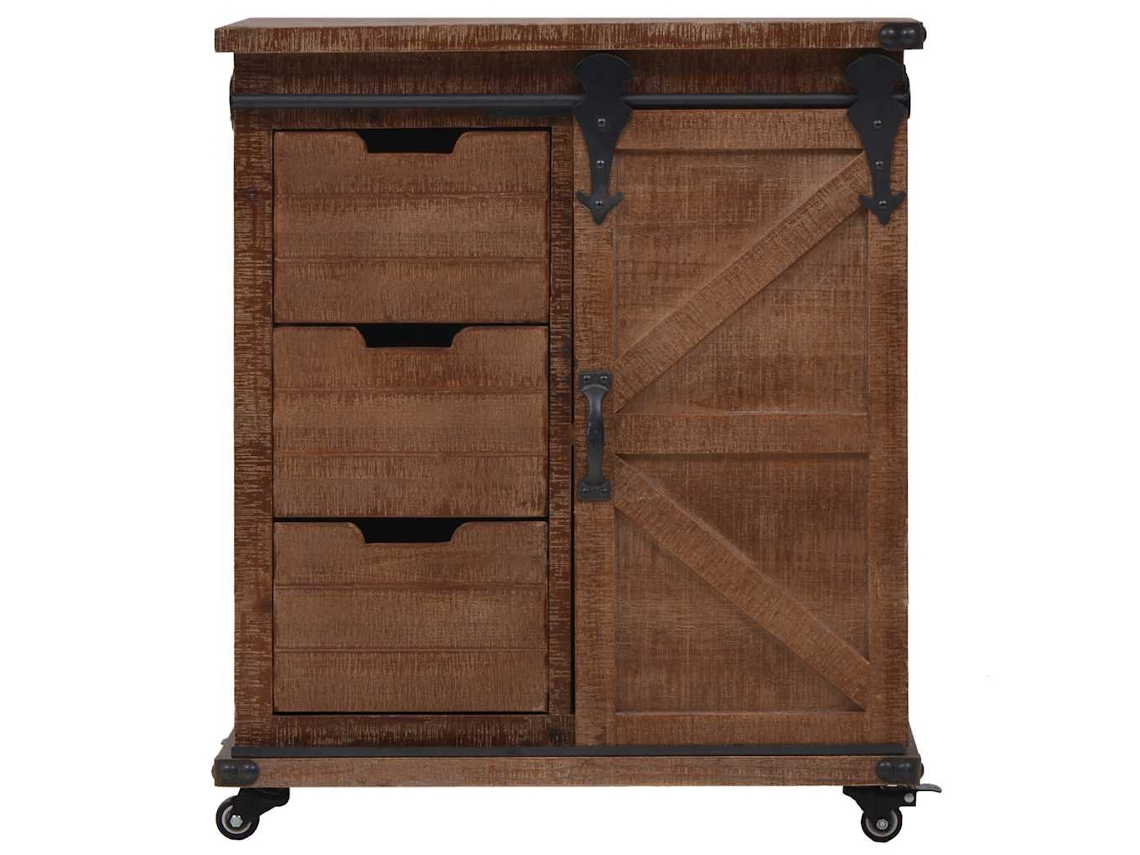 Maison Exclusive - Mueble De Almacenaje Madera Maciza Abeto Marrón 64x33,5x75 Cm