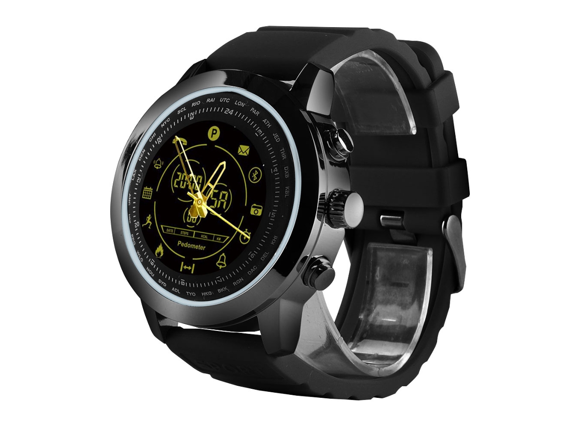 Reloj inteligente con contador de pasos y 3 grupos de alarmas