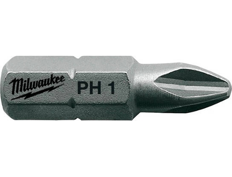 Punta de Atornillar MILWAUKEE Ph 1 X 25 Mm - 25 Pcs