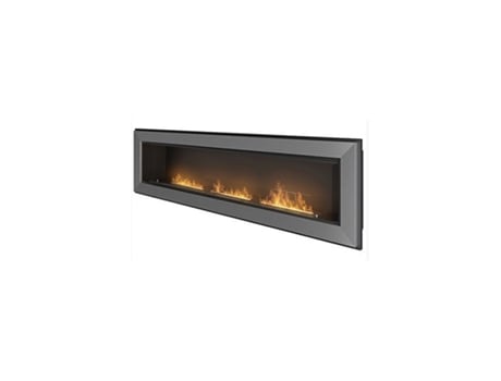Chimenea de bioetanol de pared RAME 180 Inox con cristal OUTINFIRE
