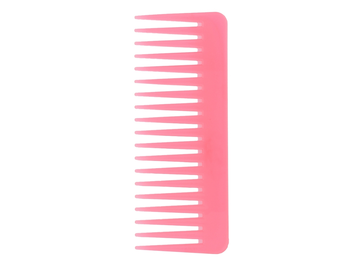 Pente de cabelo rosa de dentes largos 2026, ferramenta de cabeleireiro grande e ultrafina.