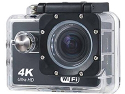 Action Cam KLACK 4K Negro (4K Ultra HD - Wi-Fi)