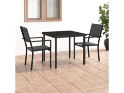 Conjunto 3 Piezas De Jantar Para Exterior Aço Dkd Home Decor