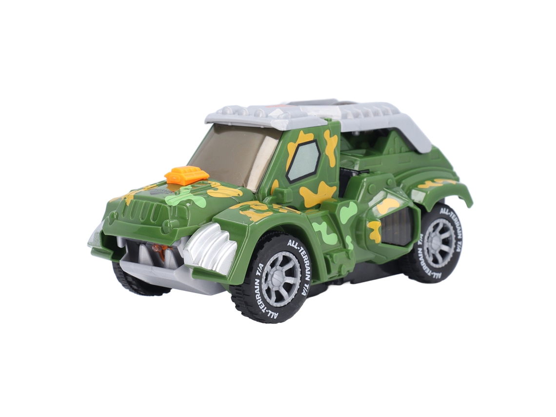 Juguete De Dinosaurio Transformable En Coche Eléctrico Con Luces Coloridas Abs Robot Dinosaurio Coche