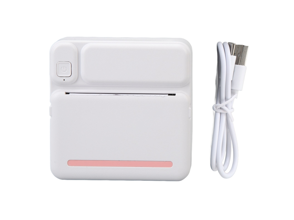 Mini impresora térmica portátil, impresora de pegatinas inalámbrica Bluetooth (sin tinta) para fotos y papel.
