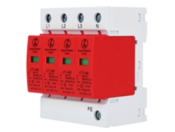 Protector De Sobrecarga 4p Lt1-65 65ka Módulo Protector Arrester Baja Tensión Rojo