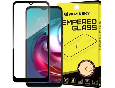 Protector Cristal Templado Motorola Moto G30 Lmobile Full Cover Negro