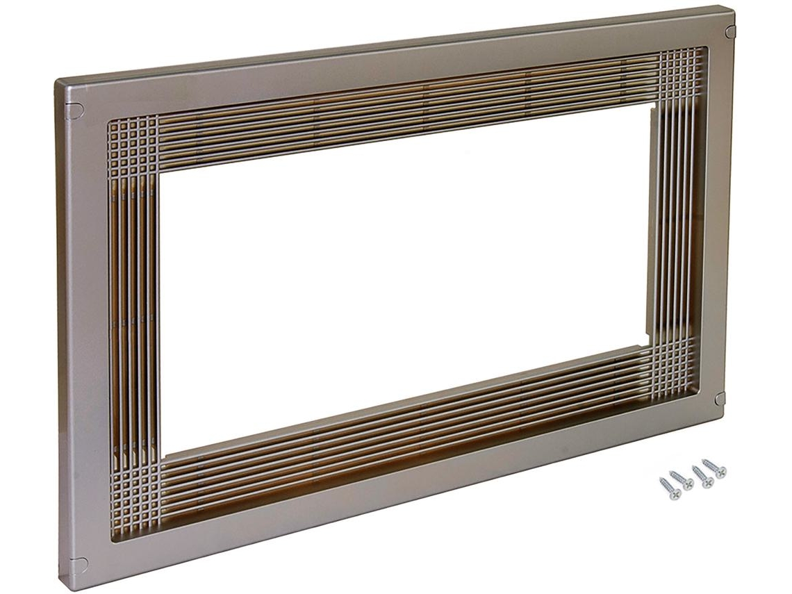 EMUCA Aro Microondas - Para Instalación Integrable En Mueble De Cocina - Módulo 600Mm - 600X400Mm - Plástico - Níquel Satinado