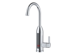 Grifo de cocina Eifson de acero inoxidable con forma de bala, eléctrico e instantáneo, con pantalla LED