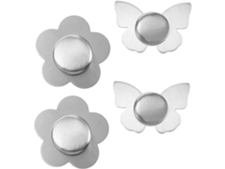Juego De 4 Pinzas Magnéticas Decorativas Para Mantel, Resistentes, Con Peso Y Sin Rebabas.