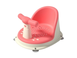 Asiento De Baño Rosa Antideslizante Y Estable Para Bebés Y Niños Pequeños, Con Bordes Redondeados.