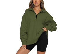 2026-chaqueta De Punto Con Cremallera Media Para Mujer Ilwhe, Suave Y Ligera Con Forro Polar, Estilo Oversized Y Casual