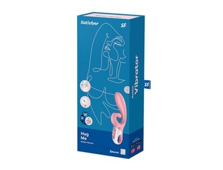 Estimulador SATISFYER Hug Me Vibrador Rabbit Azul 1 Unidad