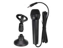 Micrófono Con Cable De Bajo Ruido Con Conector De 3,5 Mm, Doble Canal Y Soporte Para Karaoke En Ordenador Y Teléfono Móvil.