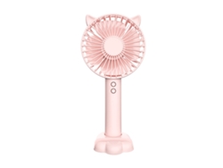 Ventilador Portátil De Mano Abs De 3 Velocidades, Recargable Por Usb, Silencioso, Pequeño, Portátil, Con Luz Nocturna, Para El Hogar, Viajes, Oficina