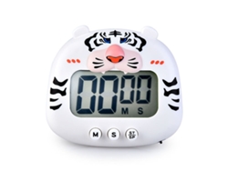 Temporizadores de cocina digitales pequeños con diseño de animales de dibujos animados, con imán e interruptor de encendido/apagado, para decoración y accesorios de cocina.