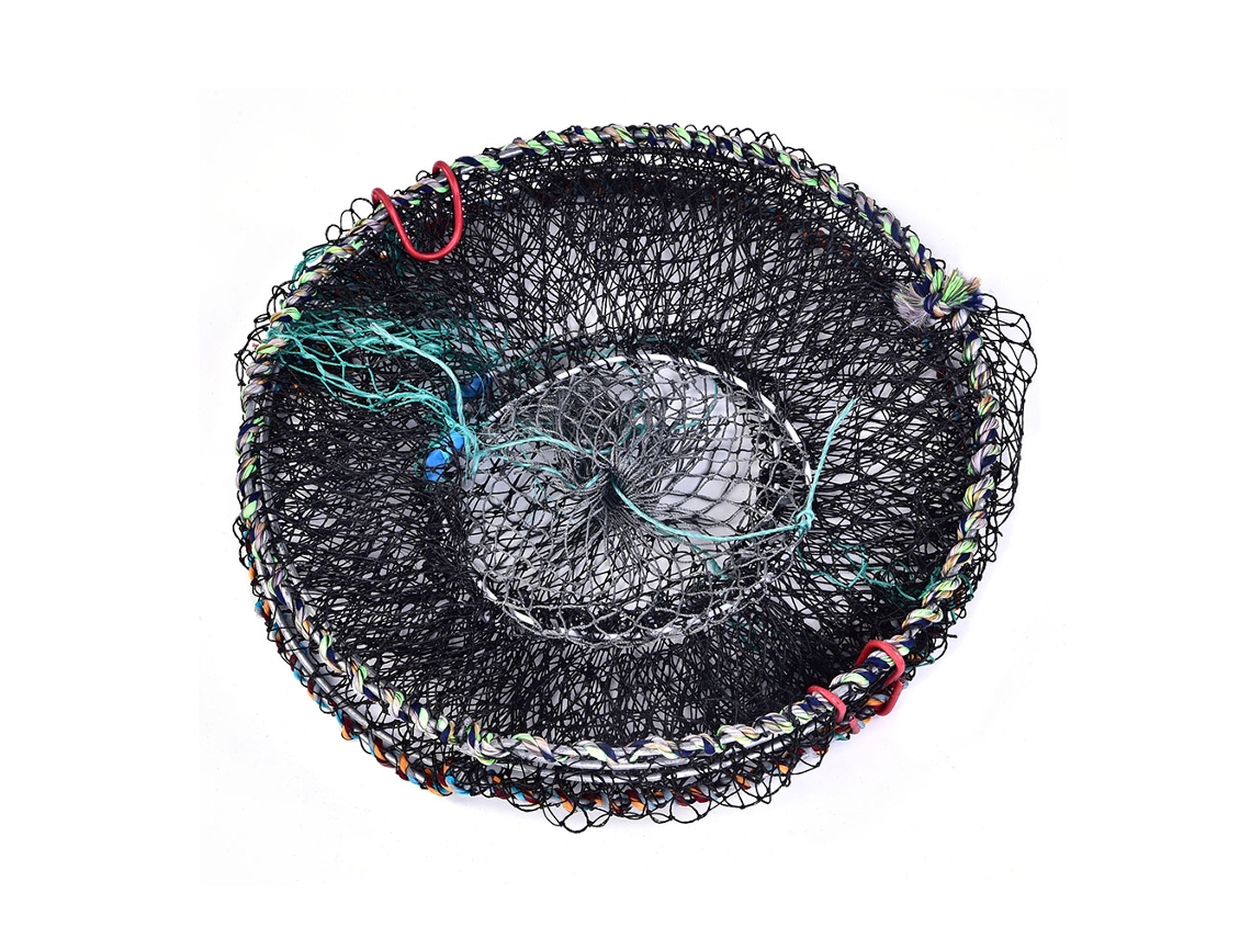 Jaula De Pesca Plegable Para Langosta Cangrejo Camarón Y Peces (25cm)