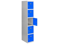 Simonlocker Profesional Desmontable 5 Puertas 1/5 300 Inicial Gris/Azul SIMON RACK