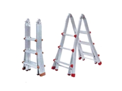 Escalera telescópica multiusos de aluminio 33 peldaños 08,000 FPLUS