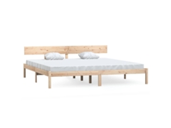 Maison Exclusive - Estructura De Cama Doble Sin Colchón Madera Maciza