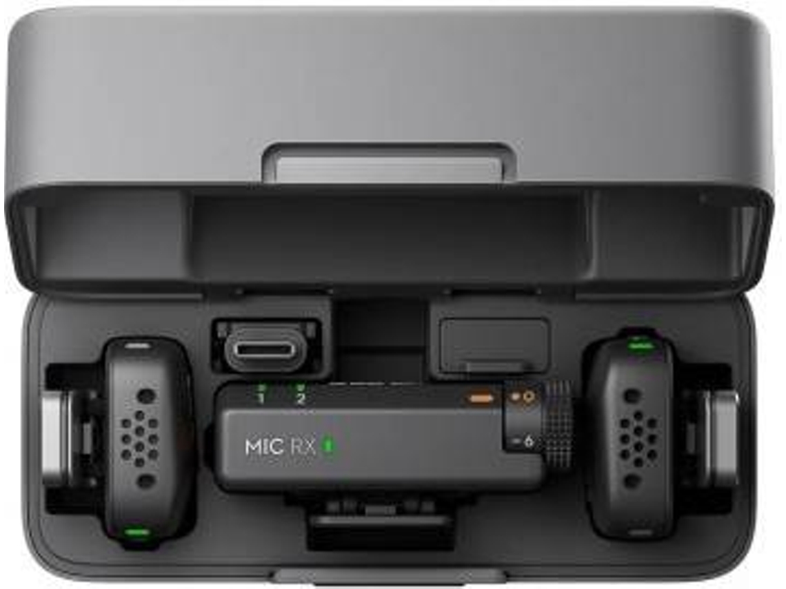 Micrófono de Solapa DJI Mic Mini Bluetooth (2TX + 1RX + Estuche de