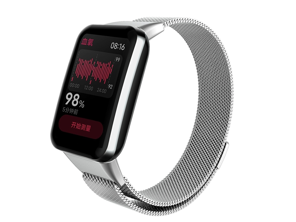 Bracelete de Smartwatch para Xiaomi Mi Band 7 Pro Milan Pulseira de metal magnético (prata) GERTIZ